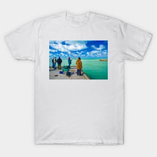 Fishing on a Cool Day, Bayfield T-Shirt